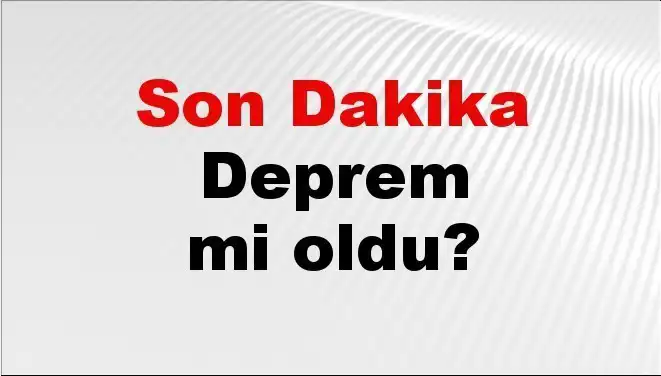 Tekirdağ'da Son Dakika Deprem! Ayrıntılar ve Gelir Gelişmeler