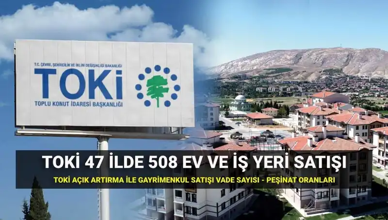Türkiye Genelinde TOKİ ile 508 Konut ve İş Yeri Satışı Başlıyor!