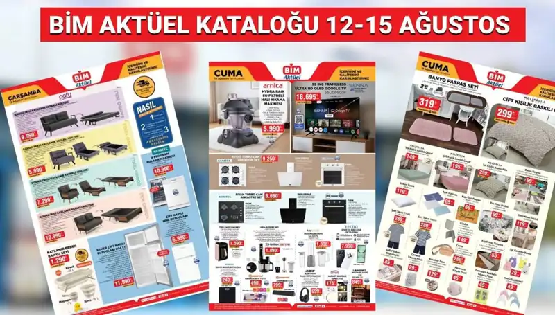 BİM 12-15 Ağustos 2025 Aktüel Kataloğu: Yeniliklerle Dolu Raflar!