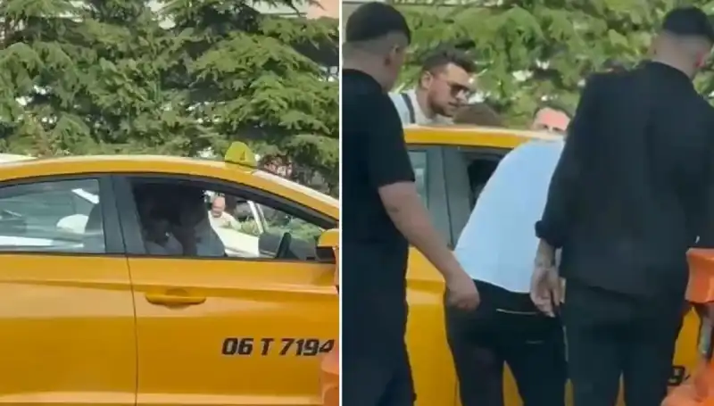 Trafikte Yaşanan Sinir Krizi: Taksi Şoförüne Yumruk Attı!